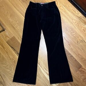 Women’s Vintage Bulldog black velvet pants, size 9/10